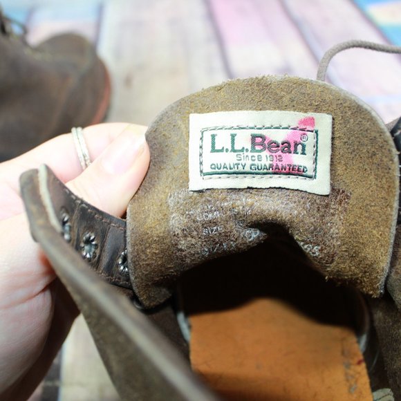 LL BEAN Chippewa Work Boots Vibram Sole Size 9.5 D - Picture 7 of 10